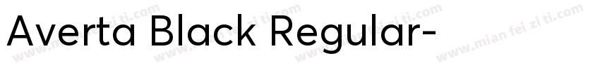 Averta Black Regular字体转换